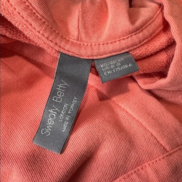 Sweaty Betty After Class Coral Cropped Hooded Lightweight Long Sleeve - Picture 5 of 5